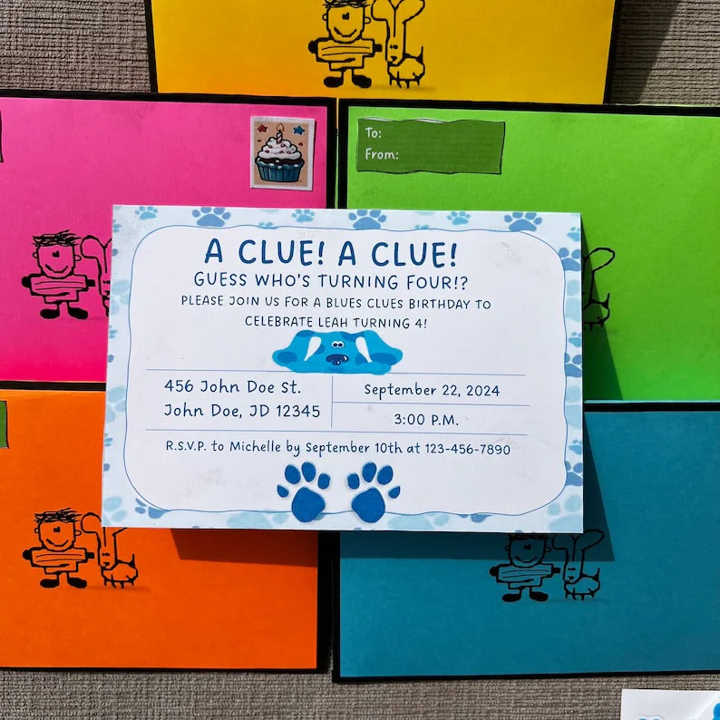 Blues Clues Birthday Invitation