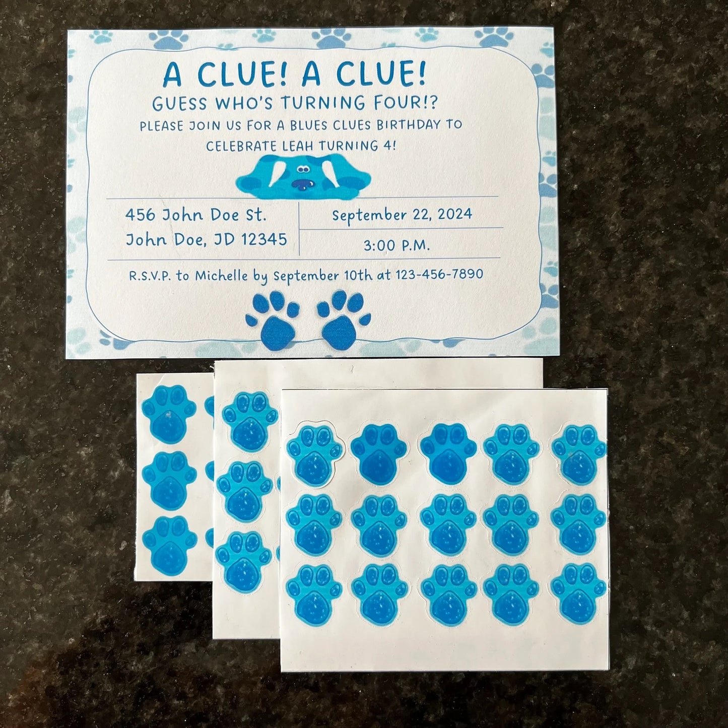 Blues Clues Birthday Invitation