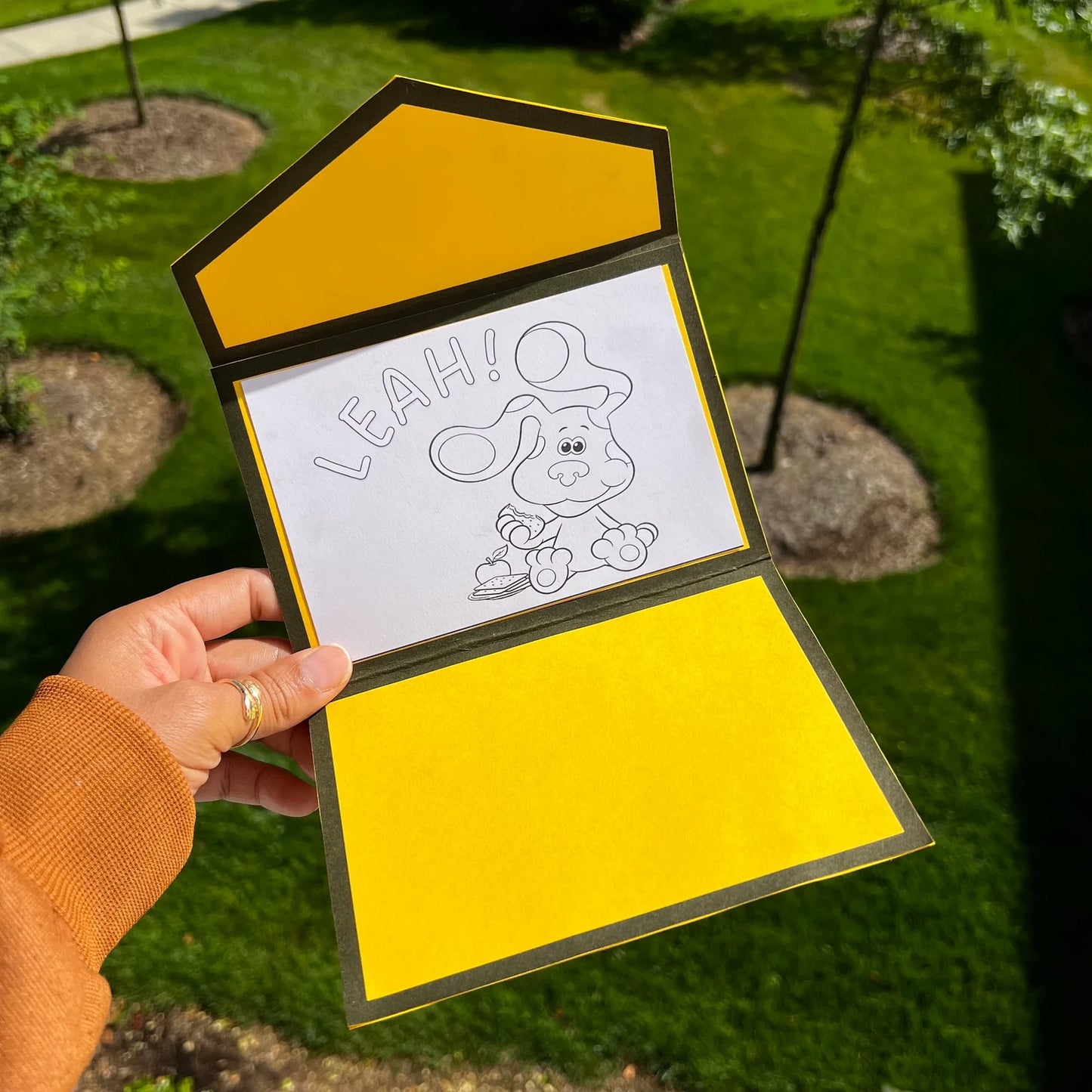 Mail Time Envelope with Coloring Page