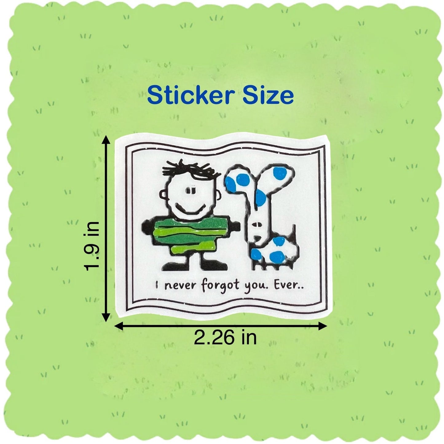 Clues Steve Sticker with Blues Letter Mail Envelope - Never Forgot Blue