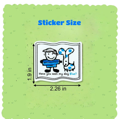 Clues Steve Sticker with Blues Letter Mail Envelope - Seen Blue